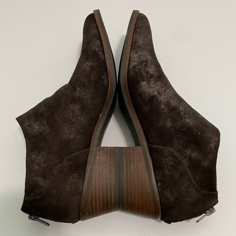 Lucky Brand LK-FAI Dark Brown Suede Booties Size 9.5‎ Excellent Condition - Picture 5 of 9